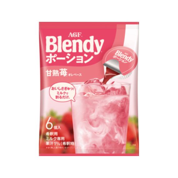 【日本AGF】 Blendy 甘熟草莓歐蕾Base